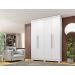 Guarda Roupa 4 Portas New Master Benetil Branco