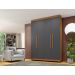 Guarda Roupa 4 Portas New Master Benetil Cinamomo/Platinum