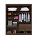 Guarda Roupa 4 Portas New Master Benetil Imbuia/Off White