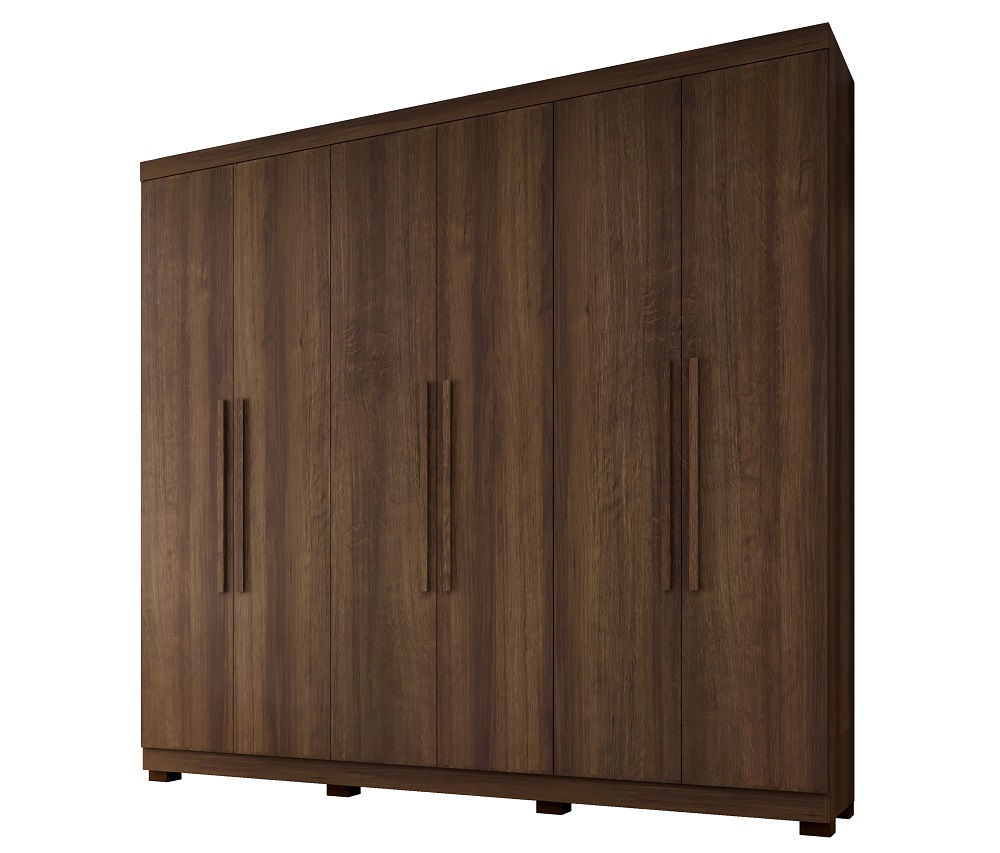Guarda Roupa 6 Portas New Master Benetil Imbuia