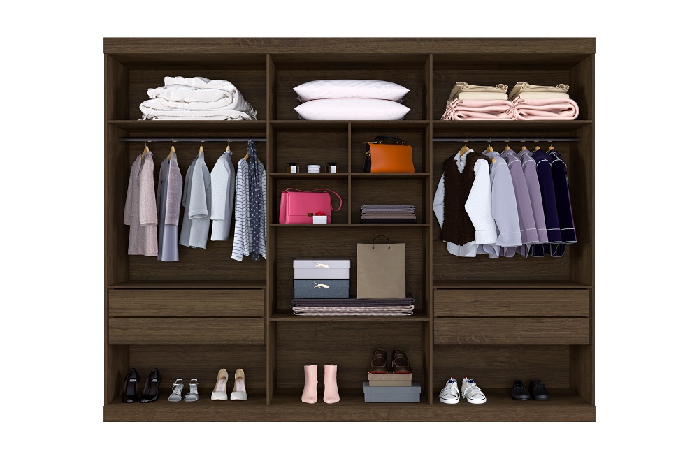 Guarda Roupa 6 Portas New Master Benetil Imbuia