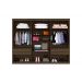 Guarda Roupa 6 Portas New Master Benetil Imbuia/Off White