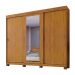 Guarda Roupa Casal 3 Portas 6 Gavetas Com Espelho Firenze Benetil Cinamomo