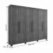 Guarda Roupa Casal 6 Portas 4 Gavetas Master Benetil  Cinamomo/Off White