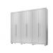 Guarda Roupa Casal 6 Portas Nápoli Benetil  Branco