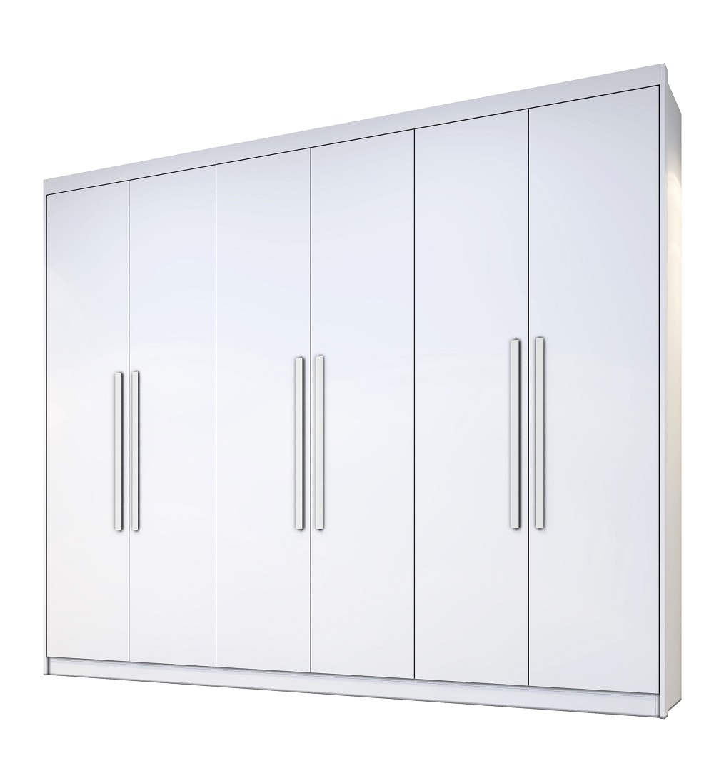 Roupeiro Veneza 6 Portas 4 Gavetas Benetil Branco