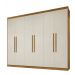 Roupeiro Veneza 6 Portas 4 Gavetas Benetil Cinamomo/Off White
