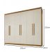 Roupeiro Veneza 6 Portas 4 Gavetas Benetil Cinamomo/Off White