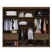 Roupeiro Veneza 6 Portas 4 Gavetas Benetil Imbuia/Off White