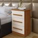 Mesa de Cabeceira Imperio Benetil Cinamomo/Off White