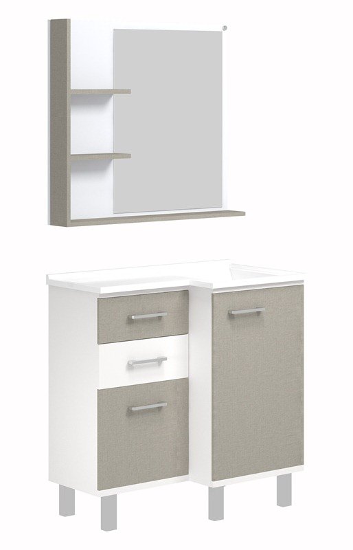 Conjunto Banheiro Berton Banho Line 80cm