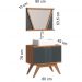 Conjunto Banheiro Berton Onix 0,80cm