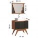 Conjunto Banheiro Berton Onix 0,80cm