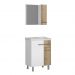 Conjunto de Banheiro Athenas 60cm br/carvalho