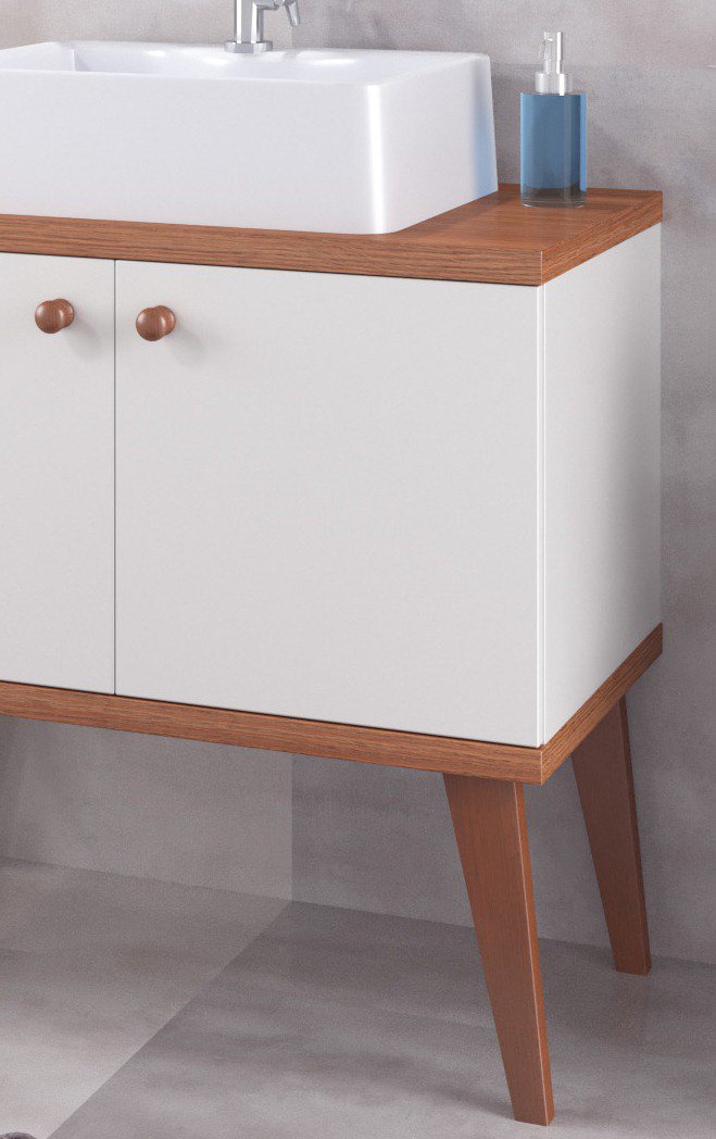Conjunto de Banheiro Berton 0,80cm Cinamomo/br