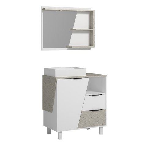 Conjunto de Banheiro Berton Angulo 0,80cm
