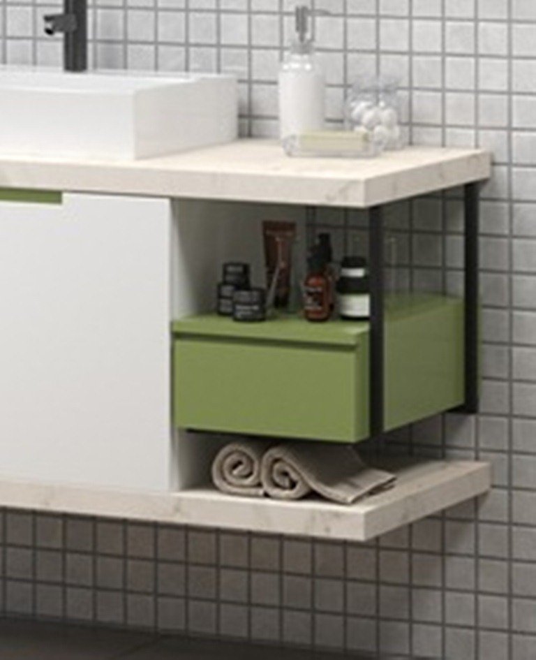 Conjunto de Banheiro Berton Batuto 1,00cm Atenna/verde/br