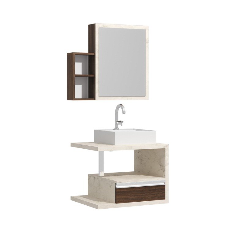 Conjunto de Banheiro Berton Cherry 60cm Atenna/ameixa