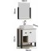 Conjunto de Banheiro Berton Denver 0,54cm Barrique/br/pt