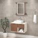 Conjunto de Banheiro Berton Itapema 70cm Atenna/camelo