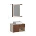 Conjunto de Banheiro Berton Itapema 70cm Atenna/camelo