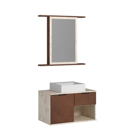 Conjunto de Banheiro Berton Itapema 70cm Atenna/camelo