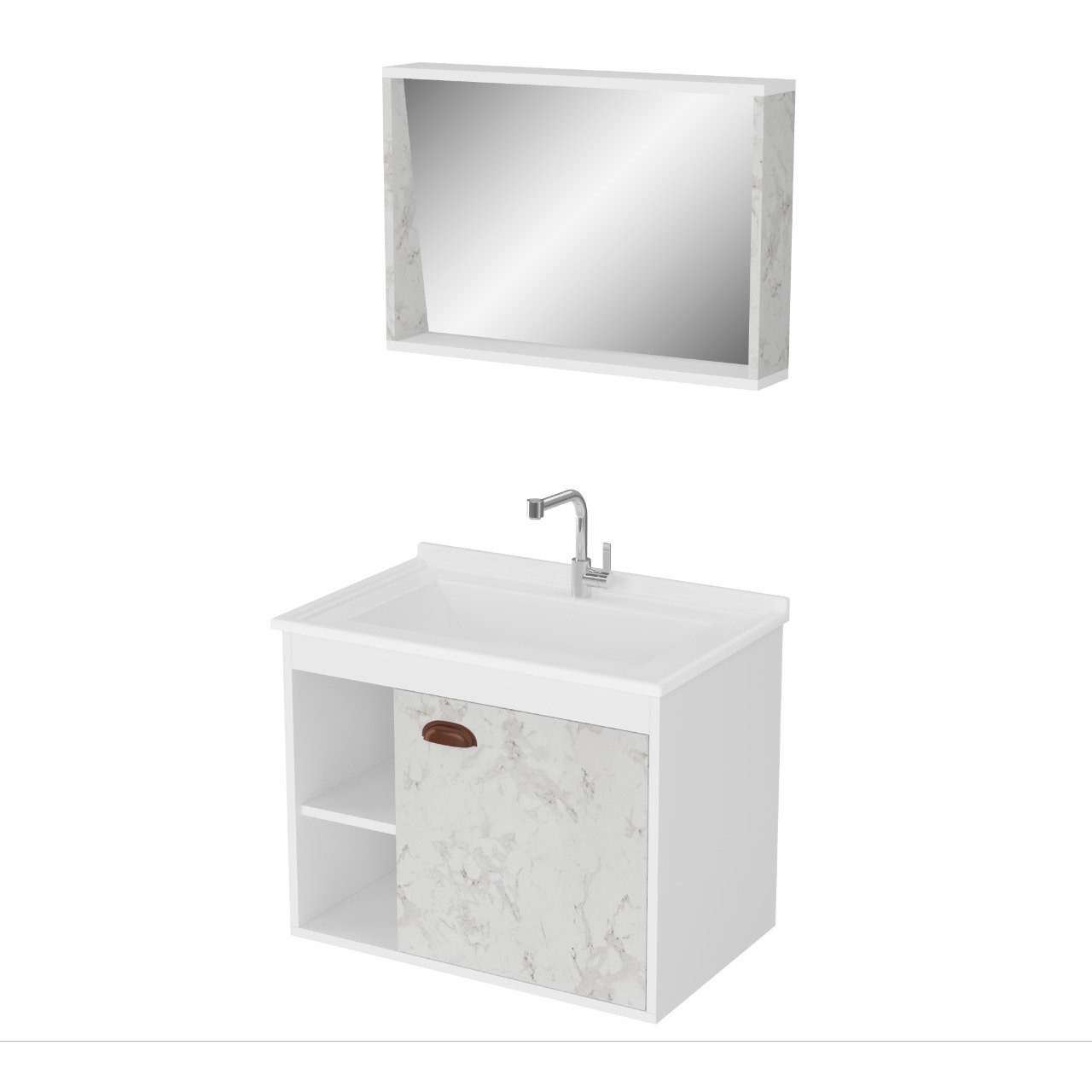 Conjunto de Banheiro Berton Quadri 0,60cm