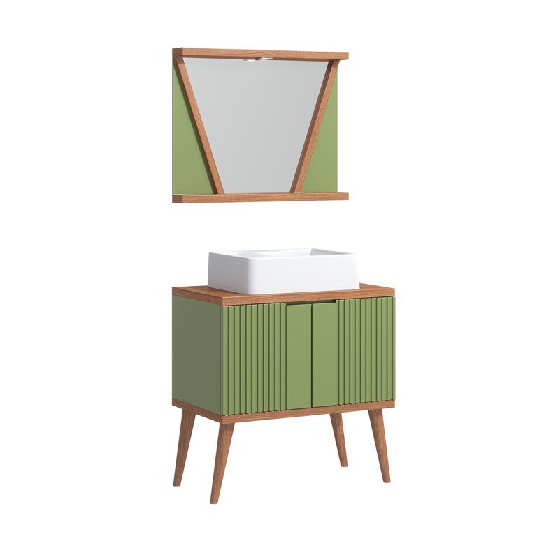 Conjunto de Banheiro Berton Slim 0,80cm