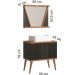 Conjunto de Banheiro Berton Slim 0,80cm