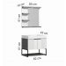 Conjunto de Banheiro Berton Urban 60cm Cinzel/br