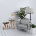 Conjunto Mesa Redonda Lateral de Sofa Retro Pe Palito