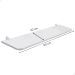 Kit 4 Prateleiras Decoração Quarto Escritorio 60cm mdf Branco