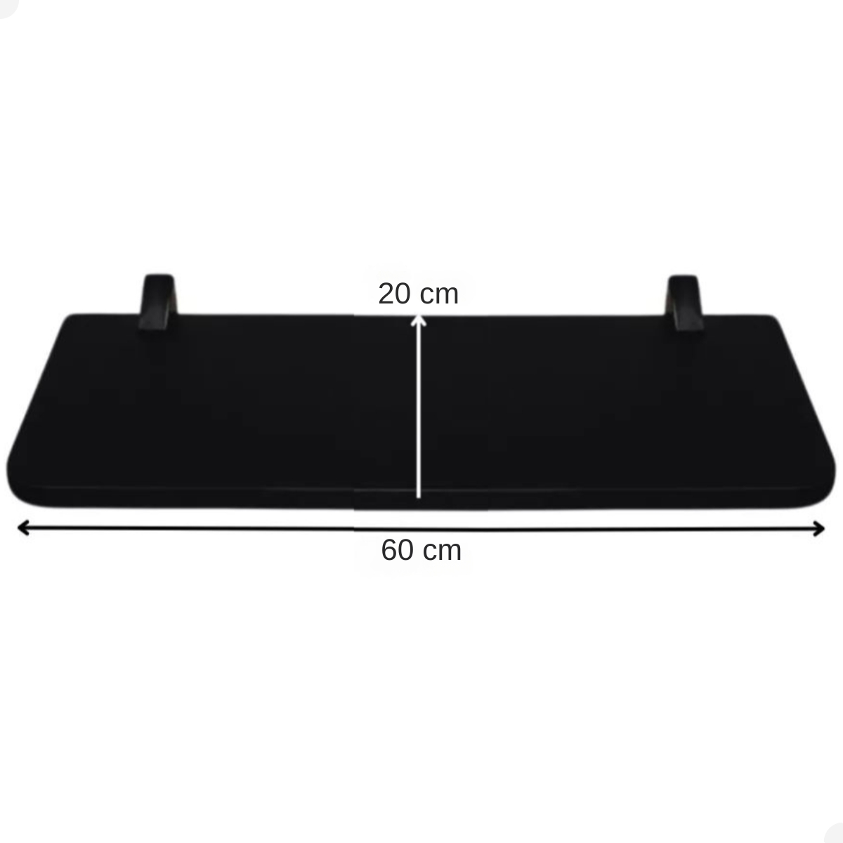 Kit 4 Prateleiras Decoração Quarto Escritorio 60cm mdf Preto