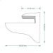 Kit 4 Prateleiras Estante de Parede Decorativa MDF Branco 60x15