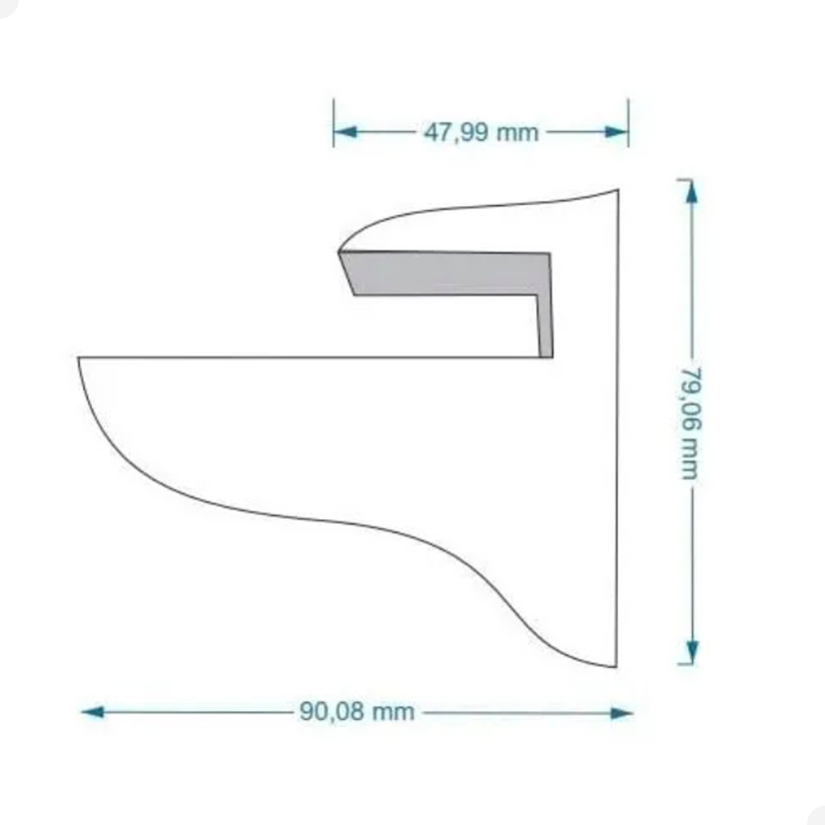 Kit 4 Prateleiras Estante de Parede Decorativa MDF Branco 60x15
