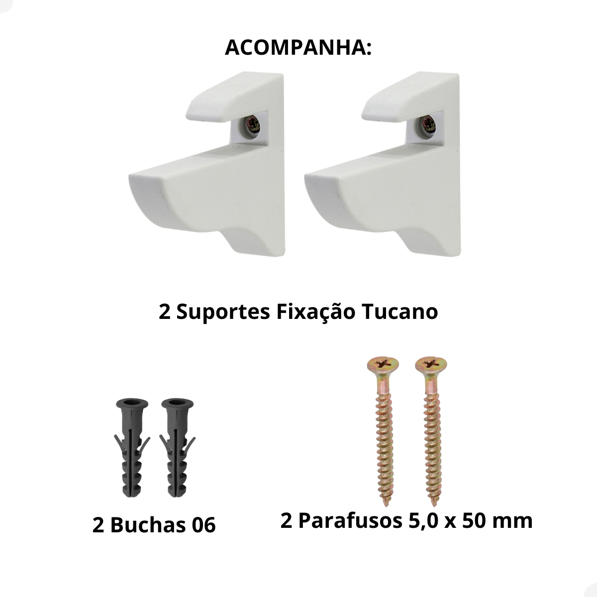 Kit 4 Prateleiras Estante de Parede Decorativa MDF Branco 60x15