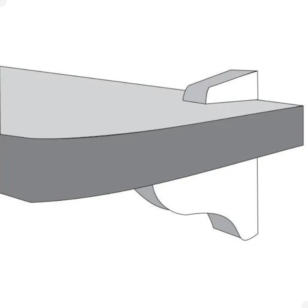 Kit 4 Prateleiras Estante de Parede Decorativa MDF Preto 60x15