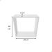 Kit Nicho Quadrado de Parede MDF Branco