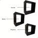 Kit Nicho Quadrado de Parede MDF Preto