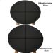 Kit de Mesa Lateral Decoração Pé Palito Sala Conjunto Mesinhas de Madeira