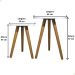 Kit de Mesa Lateral Decoração Sala Pé Palito Conjunto Mesinhas de Madeira