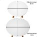 Kit de Mesa Lateral Decoração Sala Pé Palito Conjunto Mesinhas de Madeira