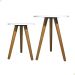 Kit de Mesa Lateral Decoração Sala Pé Palito Conjunto Mesinhas de Madeira