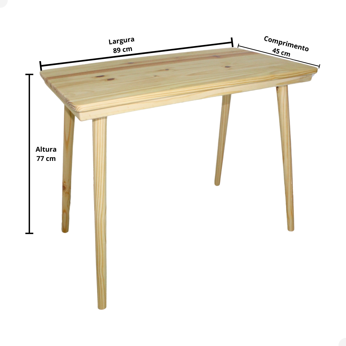 Mesa Escrivaninha De Madeira Para Estudo Quarto Escritório Notebook