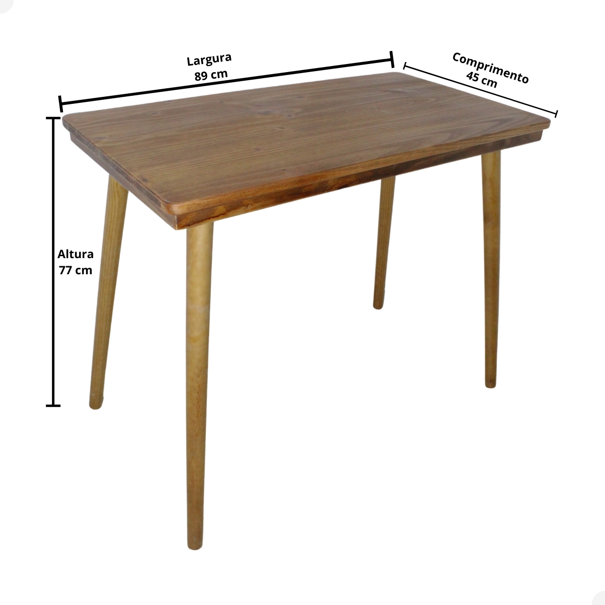 Mesa Escrivaninha De Madeira Para Estudo Quarto Escritório Notebook