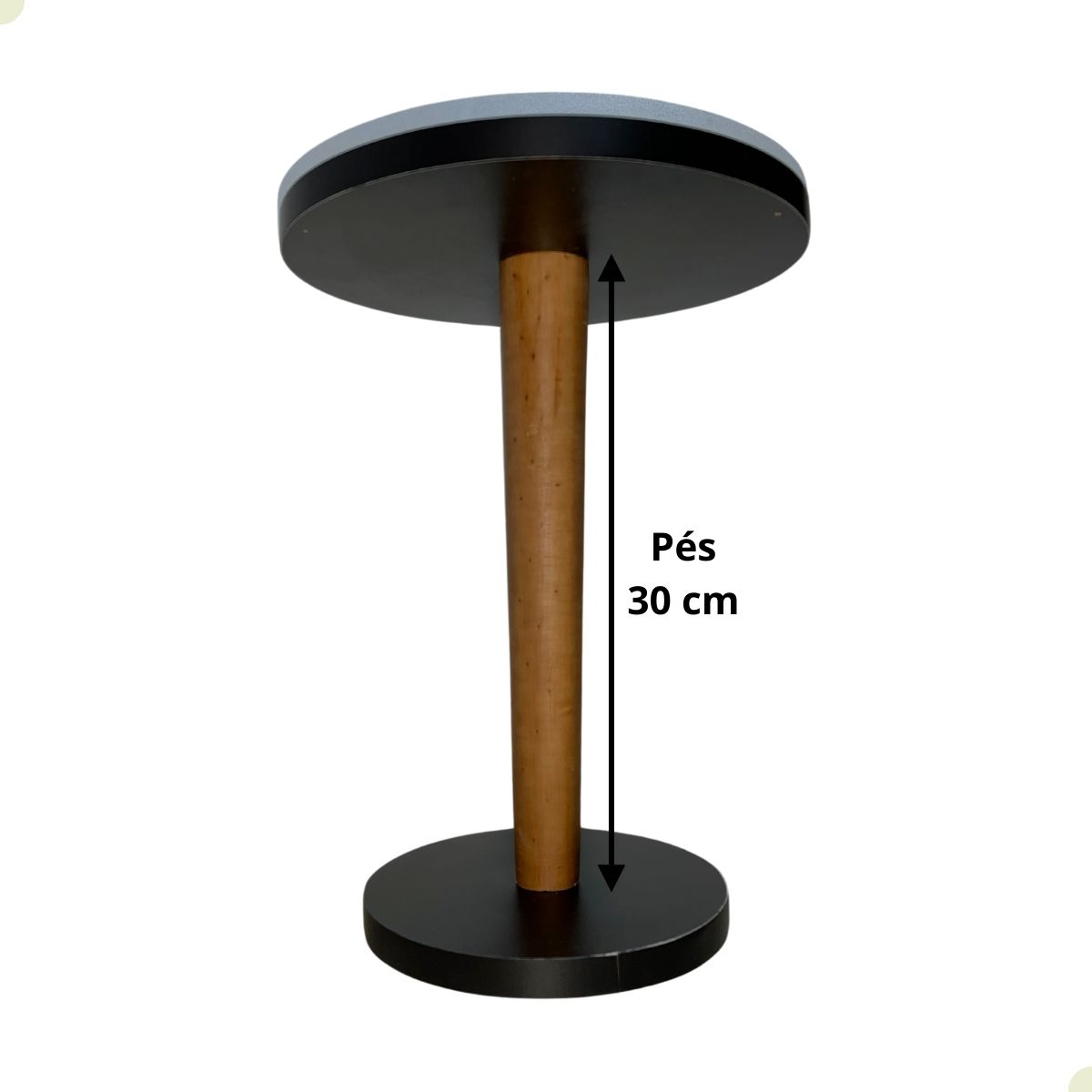 Mesa Lateral Redonda Branca MDF Apoio Para Sofa Decoração