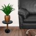Mesa Lateral Redonda Branca MDF Apoio Para Sofa Decoração