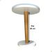 Mesa Lateral Redonda Branca MDF Apoio Para Sofa Decoração