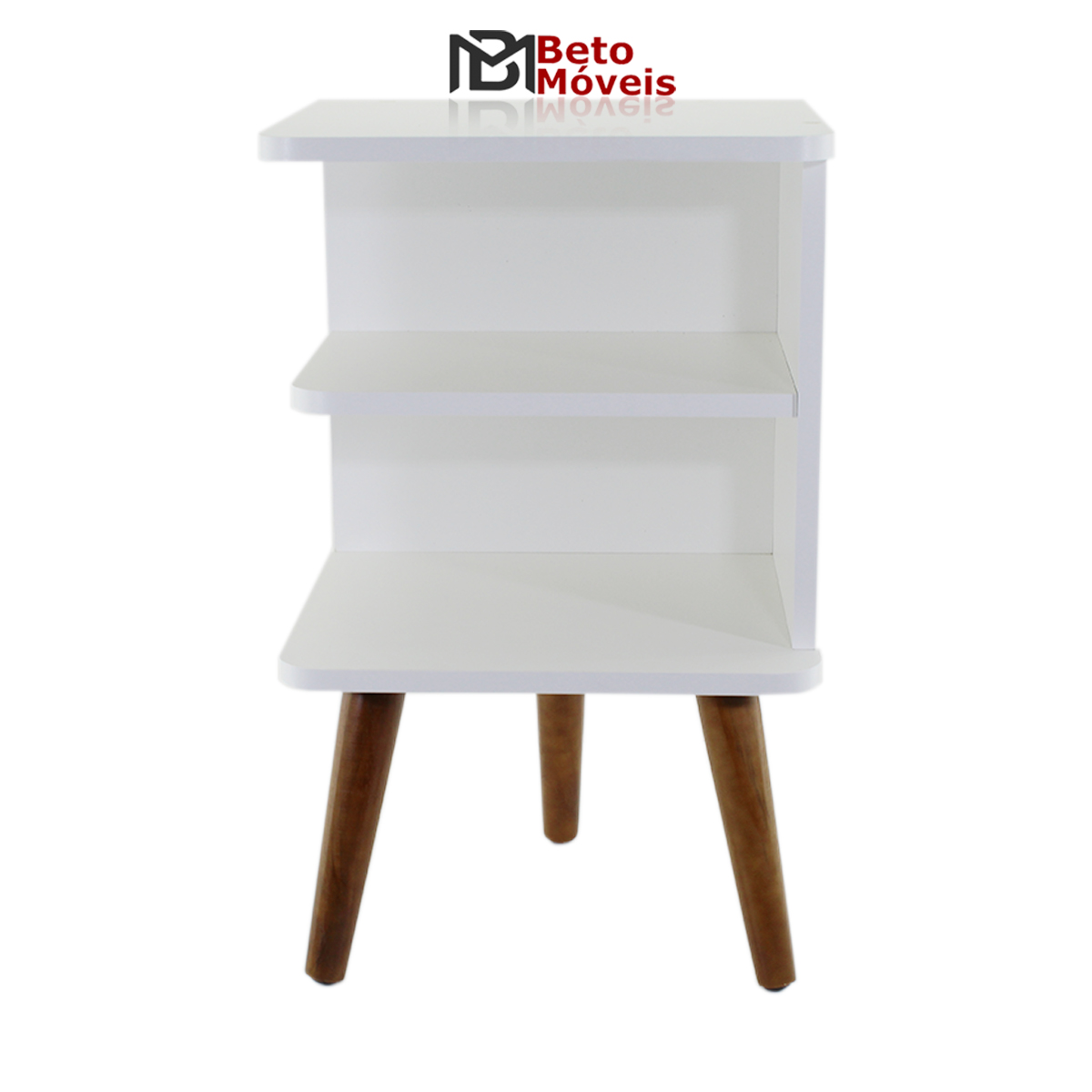 Mesa de Cabeceira Apoio de Cama Criado Retro Prateleira Decoração Quarto
