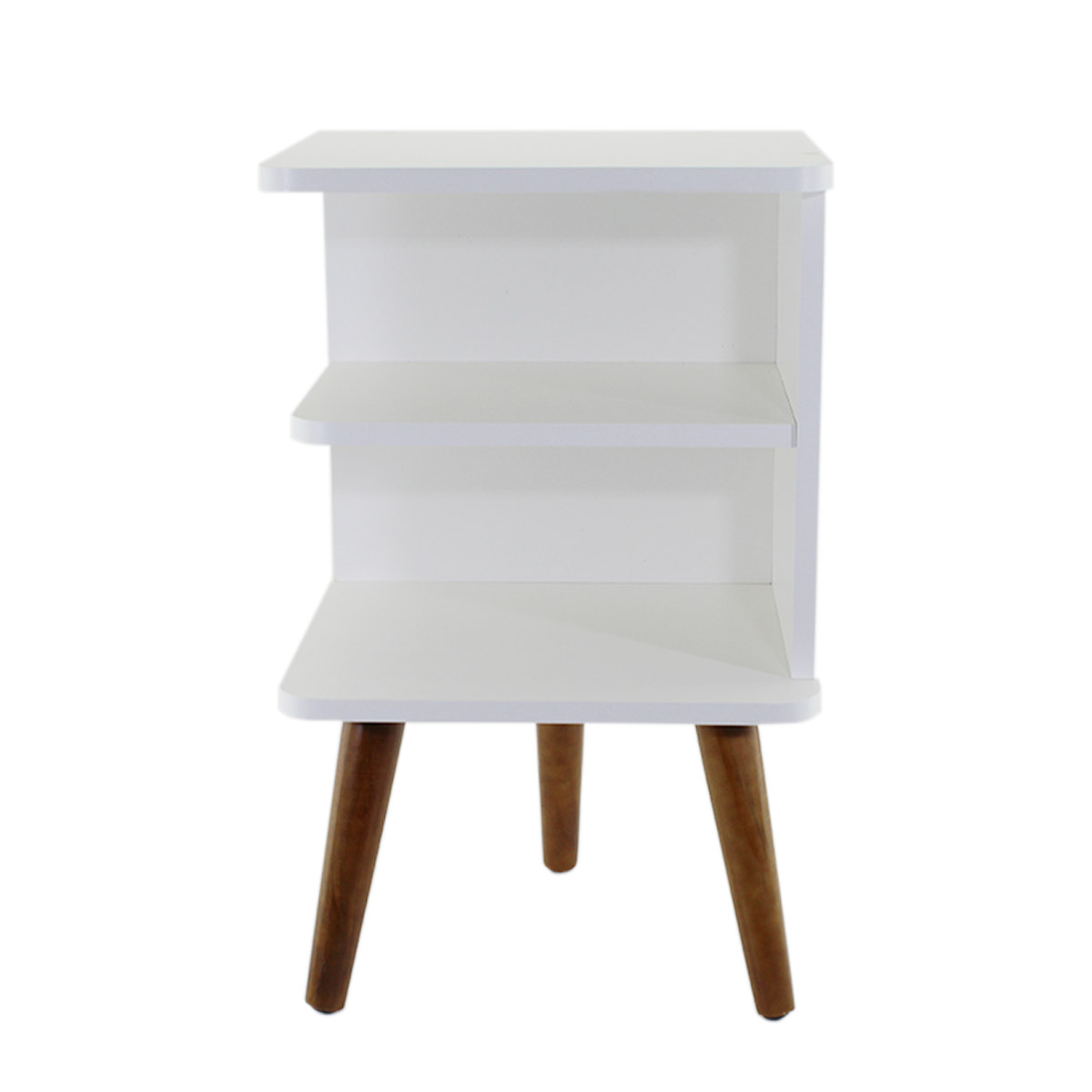 Mesa de Cabeceira Apoio de Cama Criado Retro Prateleira Decoração Quarto